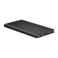 Powerbank aluminio con pantalla solar 8000 mAh