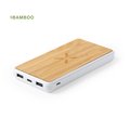 Powerbank cargador inalámbrico con exterior de bambú 8000 mAh