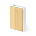 Powerbank con carcasa en madera de bambú ecológica