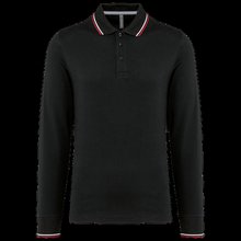 Polo ajustado manga larga hombre Black / Red / White S