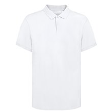 Polo Blanco 100% Algodón con Botones Bla S