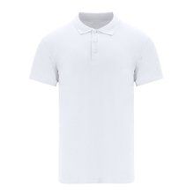 Polo blanco unisex con ribete acanalado Bla Xs