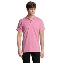 Polo Hombre 210g Algodón Rosa Orquídea L