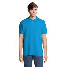 Polo hombre algodón corte cómodo Aqua L