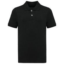 Polo infantil de algodón peinado Black 4/6 Ans