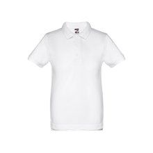 Polo Manga Corta Niños Unisex Blanco 10