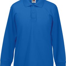 Polo manga larga niños Royal Blue 3/4 Ans