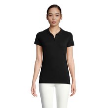 Polo Mujer Algodón Orgánico Negro 3Xl