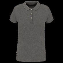 Polo mujer manga corta atemporal Grey Heather Xs