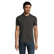 Polo piqué de manga corta hombre Gris S