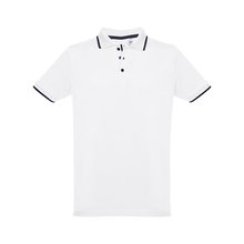 Polo Slim Fit Bicolor Blanco L
