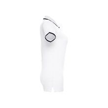 Polo slim fit mujer bicolor