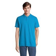 Polo unisex de algodón peinado Aqua L
