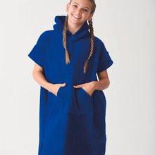 Poncho microfibra con capucha niño