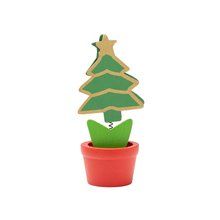 Portanotas navideño de madera Arbol