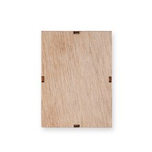 Portavelas Xmas de madera Natural