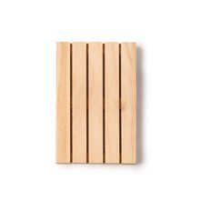 Posavasos de madera con forma de palet Crudo