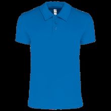 Polo deportivo manga corta infantil Aqua Blue 6/8 Ans
