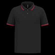 Polo manga corta hombre Black / Red S