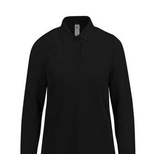 Polo manga larga mujer Black Xs