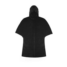 Poncho Unisex Resistente con corchetes laterales y funda. Neg