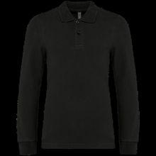 Polo manga larga infantil algodón Black 4/6 Ans