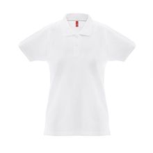 Polo mujer manga corta algodón piqué Blanco L