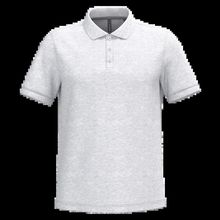 Polo de algodón manga corta para hombre Ash Heather S