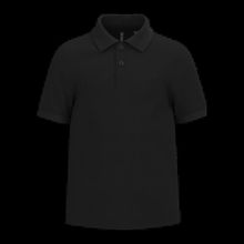 Polo infantil 100% algodón Black 4/6 Ans