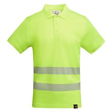Polo Manga Corta Alta Visibilidad Amarillo Fluor S