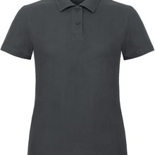 Polo entallado para mujer 100% algodón Anthracite Xs