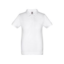 Polo Manga Corta Niños Unisex Blanco 10