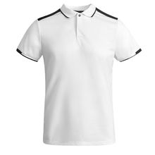Polo Poliéster Reciclado Antibacteriano Blanco/Negro S