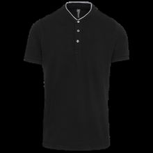 Polo cuello mao para hombre Black / Oxford Grey Xs