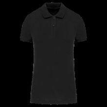 Polo de mujer de algodón orgánico Black Xs