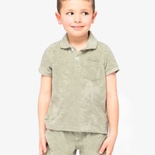 Polo infantil de rizo Almond Green 4/6 Ans