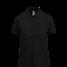 Polo mujer algodón ring-spun Black Xs