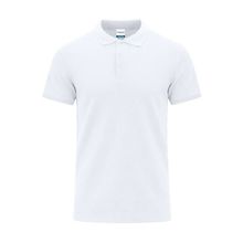 Polo blanco unisex con ribete acanalado Bla Xs