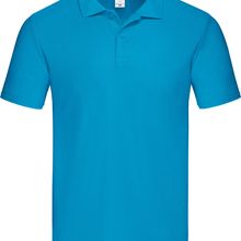 Polo hombre de corte ceñido Azur Blue S