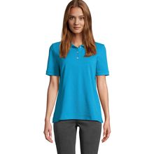 Polo mujer algodón corte cómodo Aqua L
