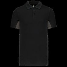 Polo manga bicolor hombre Black / Dark Grey S
