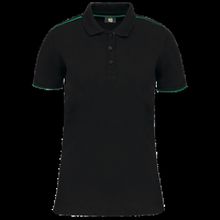 Polo ropa profesional mujer Black / Kelly Green Xs
