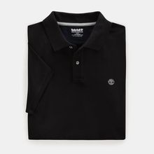 Polo de algodón orgánico Black S