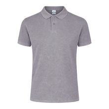 Polo Unisex de Algodón Peinado con Efecto Gri Xs