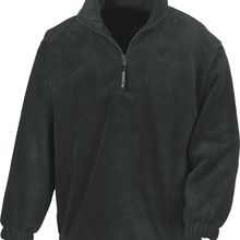 Polar poliéster con cremallera Black Xs
