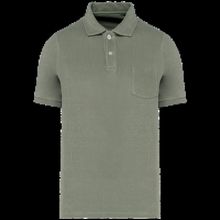 Polo ajustado eco hombre Almond Green Xs
