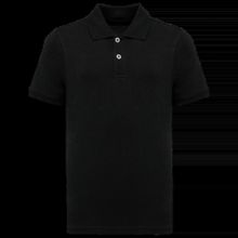 Polo algodón orgánico infantil Black 4/6 Ans