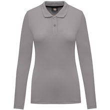 Polo Antibacteriano Mujer Manga Larga Alloy Grey XS
