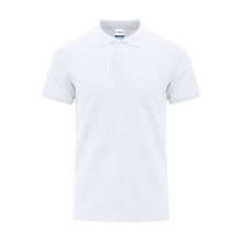 Polo blanco unisex con ribete acanalado Bla Xs