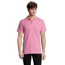 Polo Hombre 210g Algodón Rosa Orquídea L